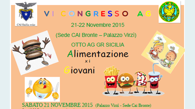 Vi Congresso Regionale Ag – Otto  Sicilia :  “alimentazione Per I Giovani”