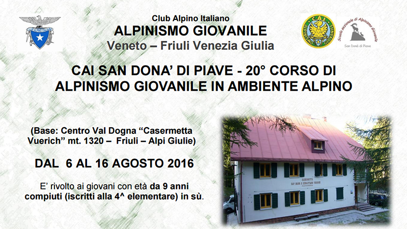 20° Corso Di Alpinismo Giovanile In Ambiente Alpino