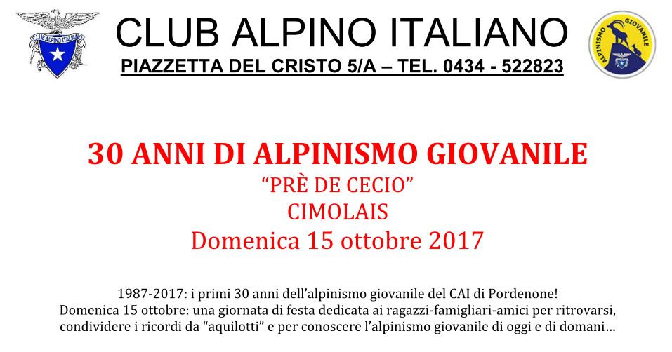 30 Anni Di Alpinismo Giovanile