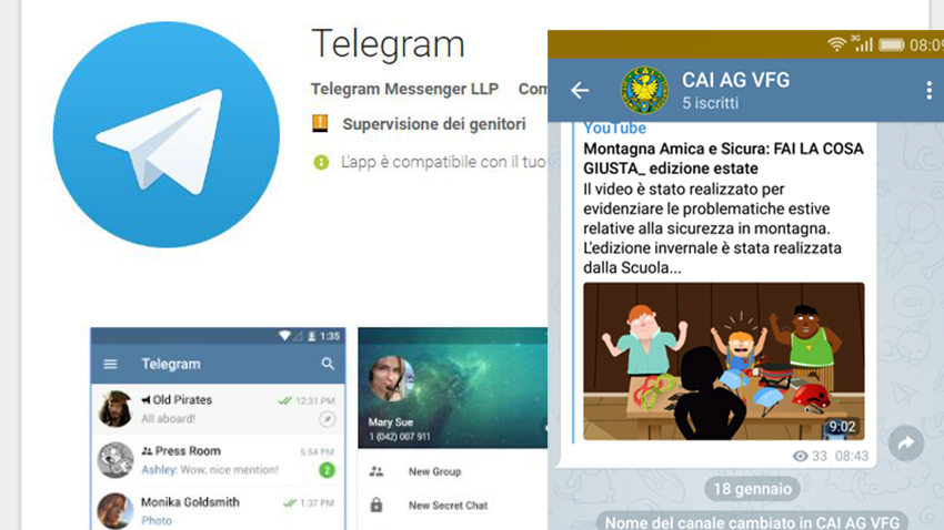 Attivato Canale Telegram Per Le Comunicazione Dalla Commissione Interregionale Ag Vfg Verso Gli Accompagnatori