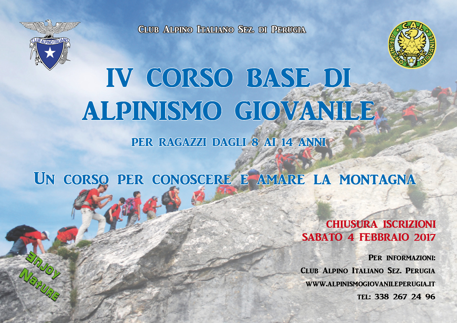 Cai Perugia – 4° Corso Base Alpinismo Giovanile 2017