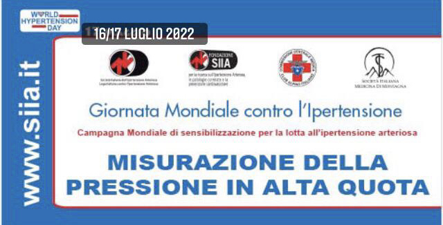 Misurazione Della Pressione Arteriosa In Media/alta Quota Nel Contesto Della Giornata Mondiale Contro L’ipertensione Arteriosa