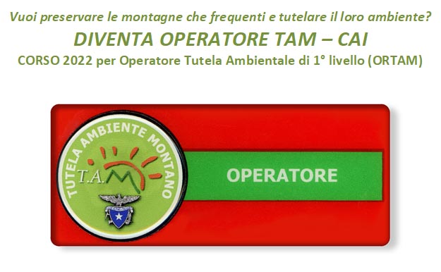 operatore 1 - CAI Tutela Ambiente Montano