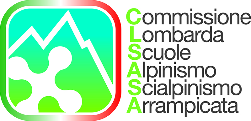 logo CLSASA ok su bianco small - CAI Scuole Alpinismo, Scialpinismo ed Arrampicata Libera Lombardia