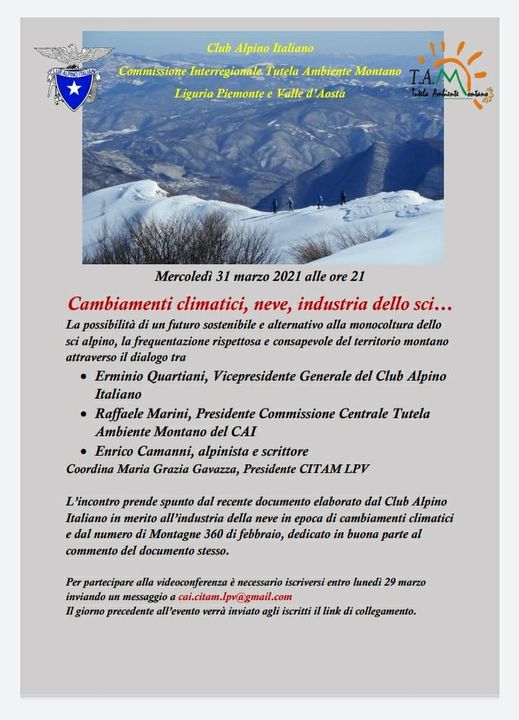 Cambiamenti climatici, neve, industria dello sci…