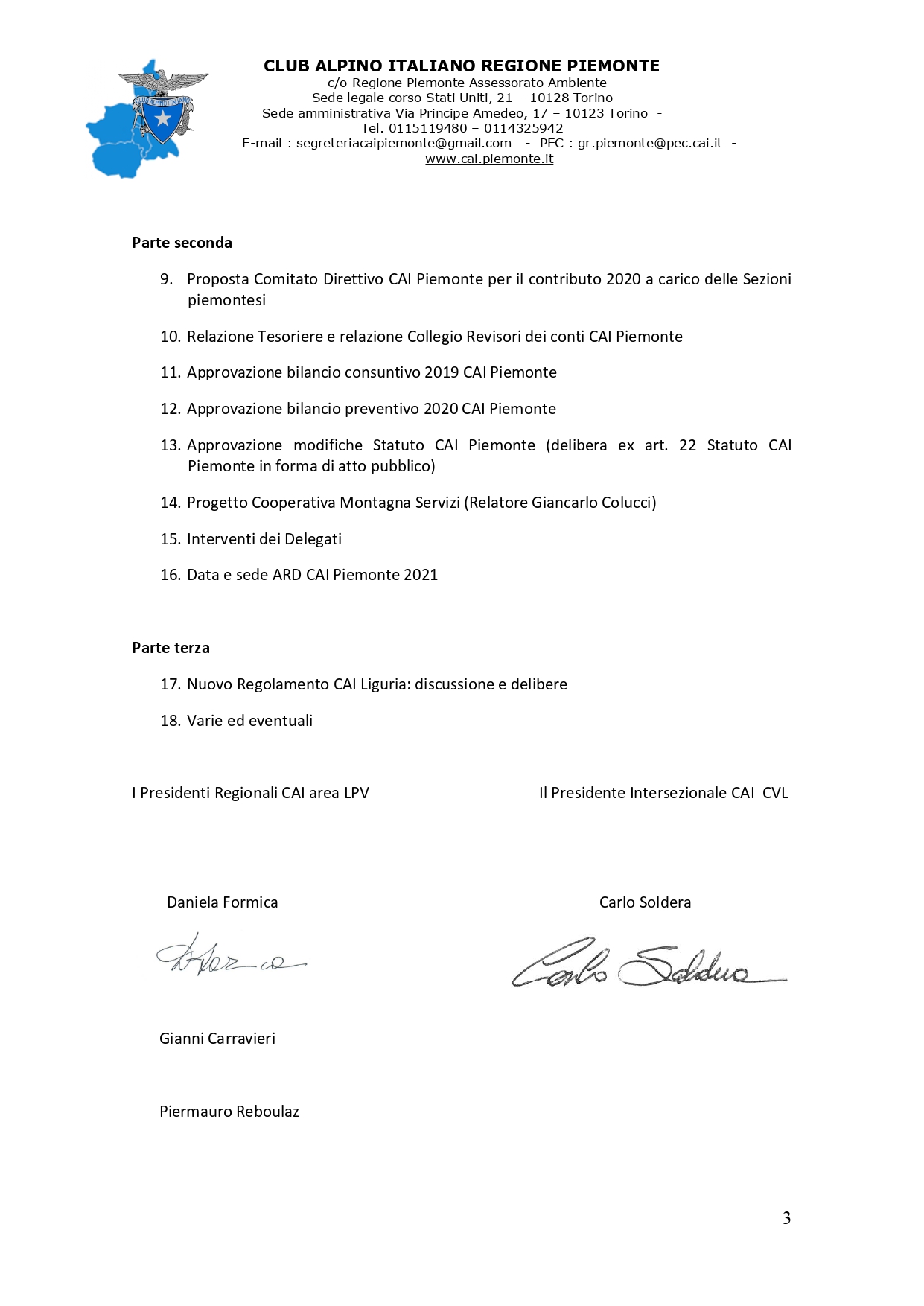 Convocazione e Odg congiunta 15° ARD e AD LPV page 0003 2 - CAI Piemonte