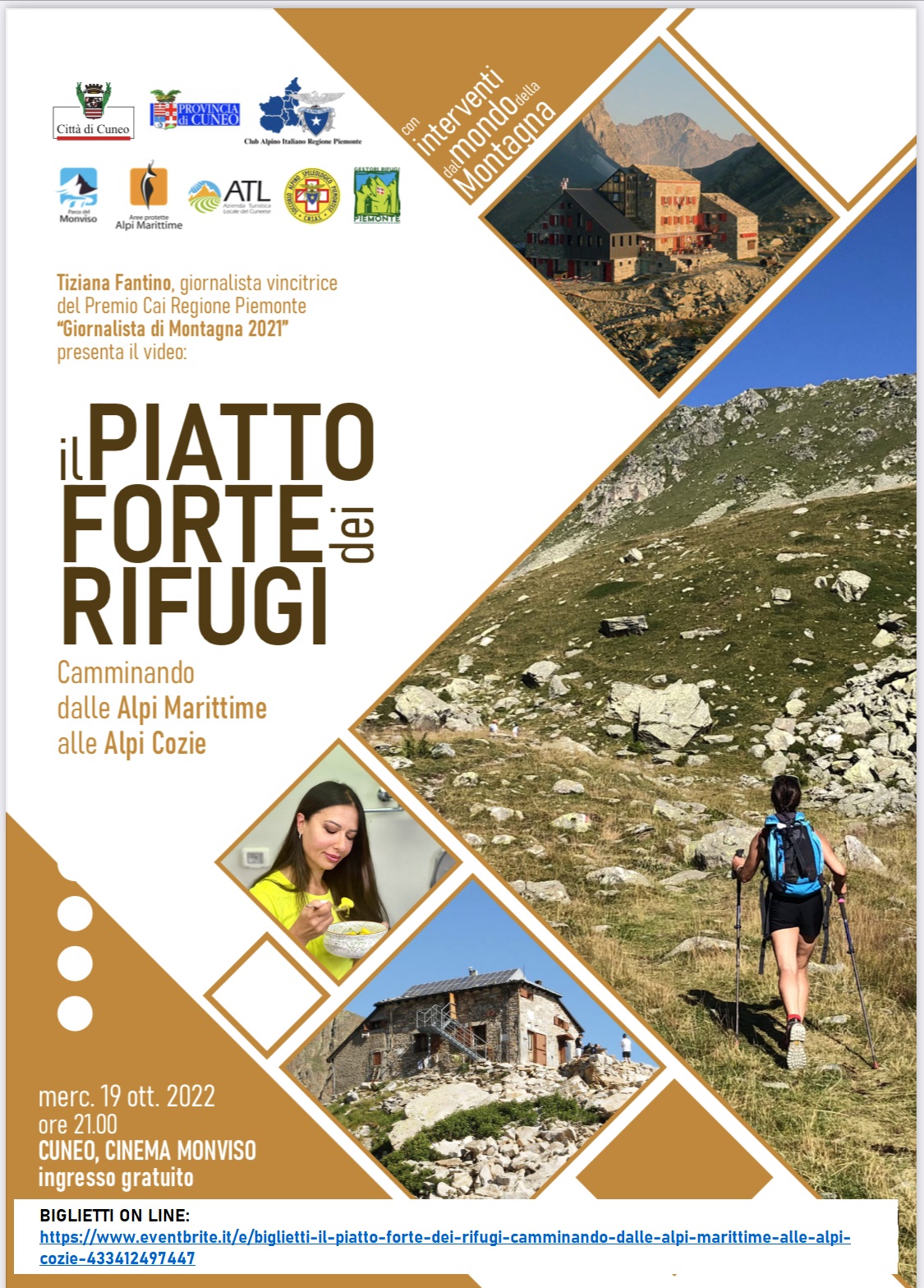 Presentazione video “Il piatto forte dei Rifugi- Dalle Alpi Marittime alle Alpi Cozie”.