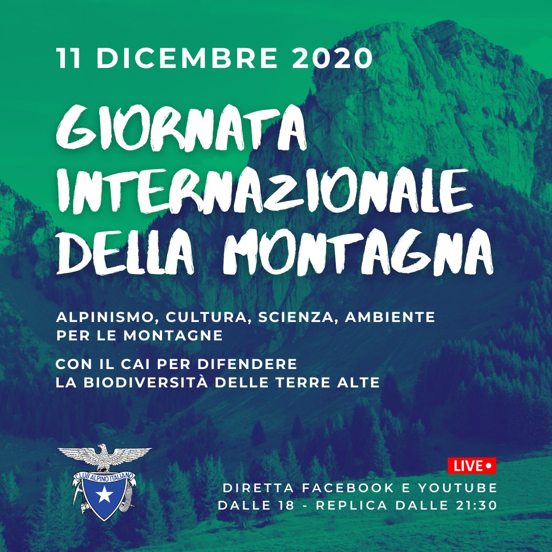 Una Giornata Internazionale della Montagna da vivere online con il Club alpino italiano