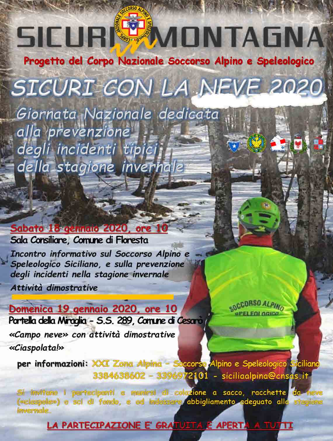 Giornata “sicuri Con La Neve” Sui Nebrodi
