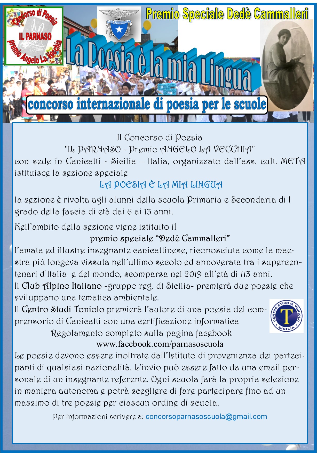 Cai Sicilia Partner Di Un Concorso Di Poesia Per Le Scuole