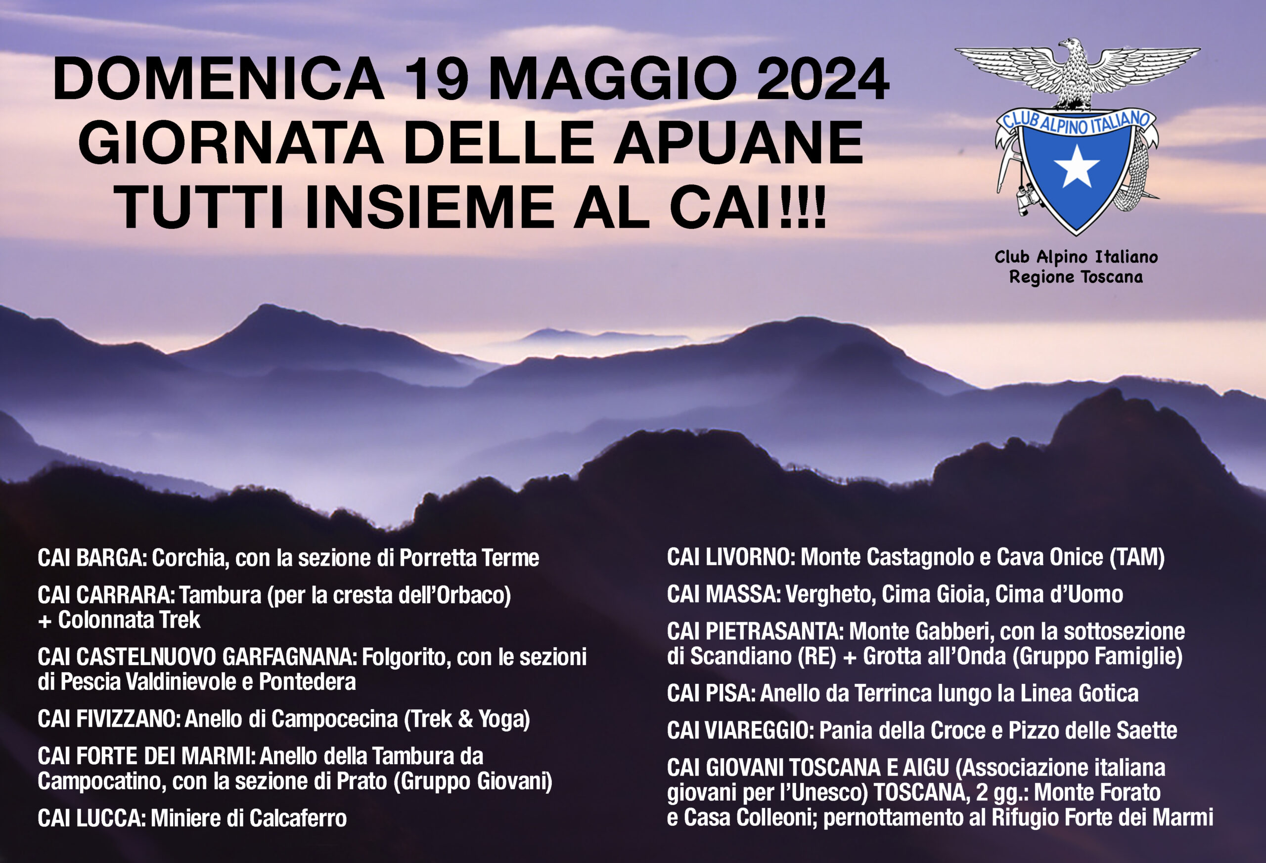 La Giornata Della Apuane – 19 Maggio 2024