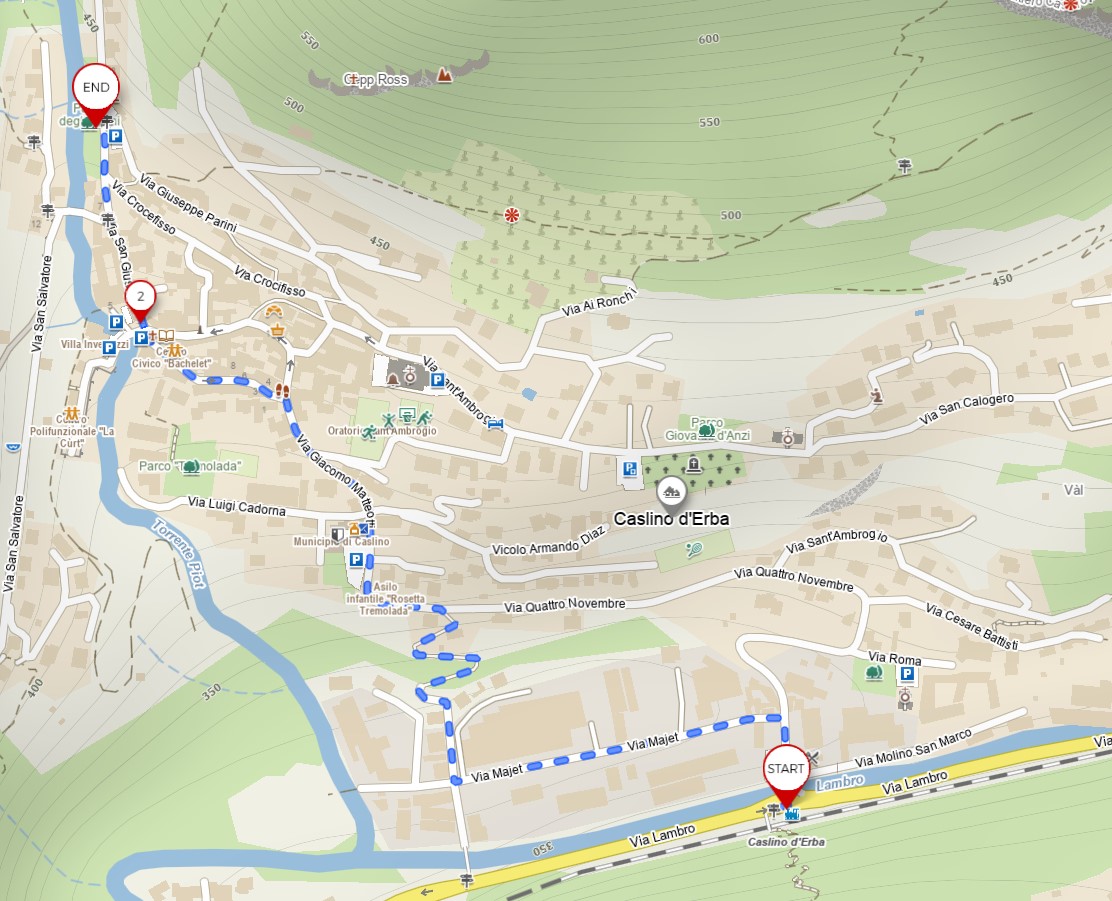 Dalla Stazione TRENORD a Caslino 1 width=