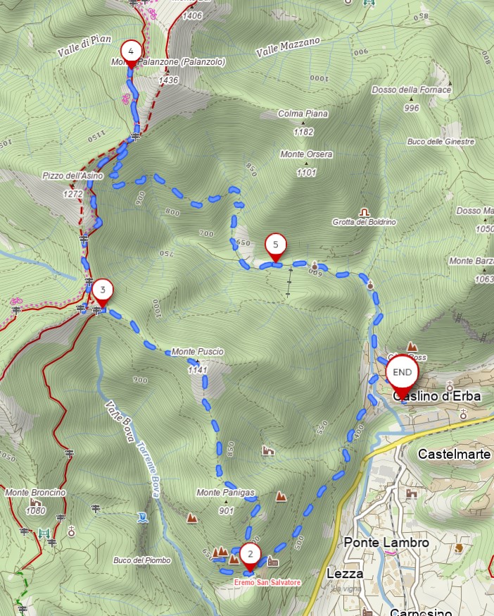 Anello: San Salvatore, Capanna Mara, Rifugio Riella 1 Anello San Salvatore, Capanna Mara, Rifugio Riella