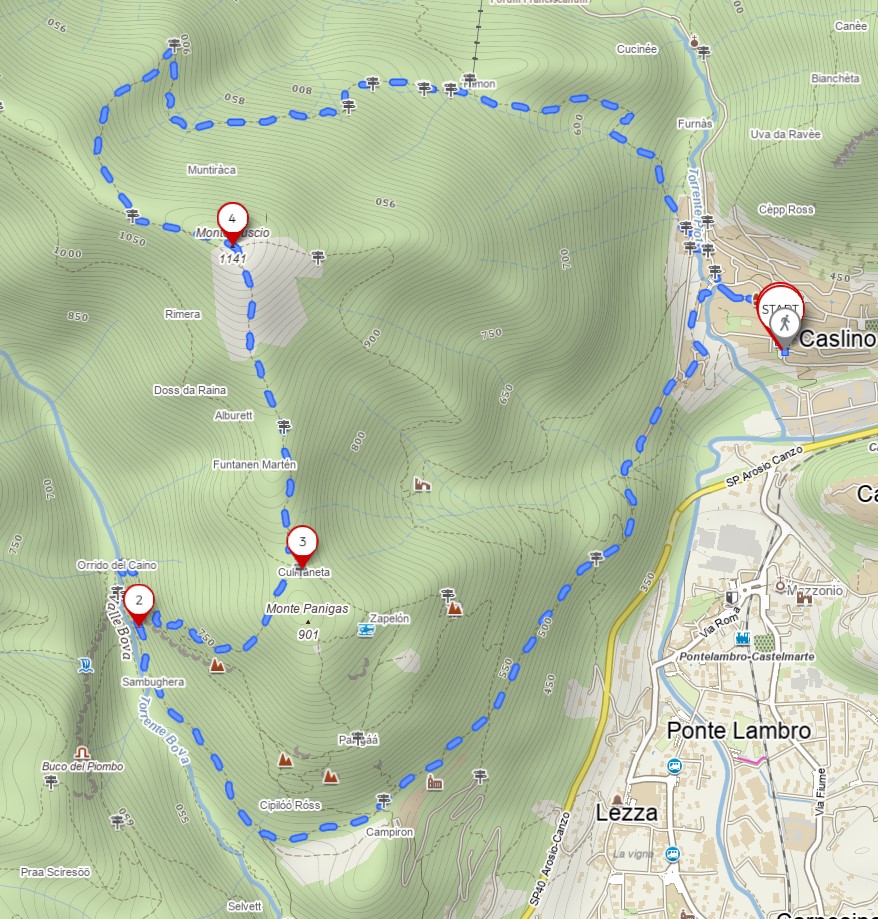 Anello: San Salvatore, Scala di ferro, Monte Puscio 1 Giro 2