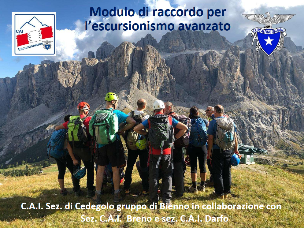 Modulo di raccordo per l’escursionismo avanzato