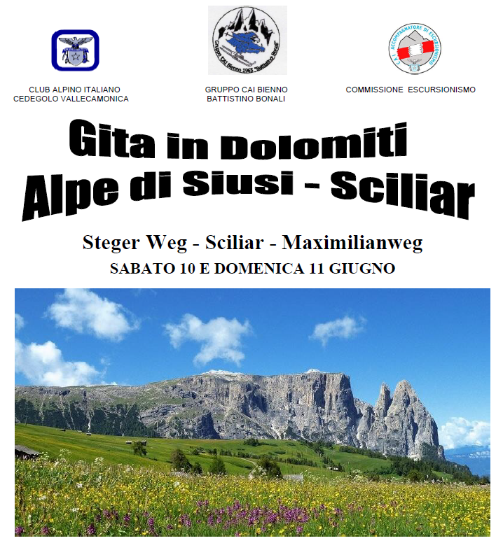 Gita Dolomiti 2023 – Sciliar