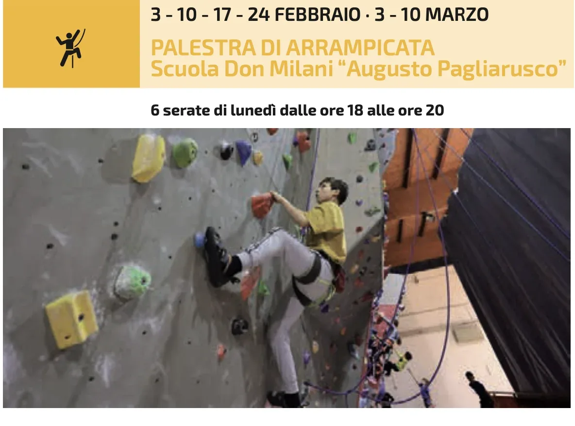 Inizio serate Alpinismo Giovanile in palestra indoor