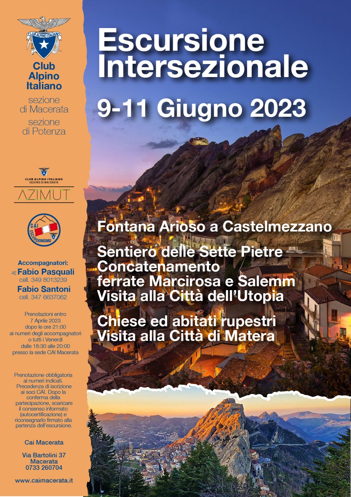 Intersezionale Cai Macerata-piccole Dolomiti Lucane_ Dal 9 All’11 Giugno 2023