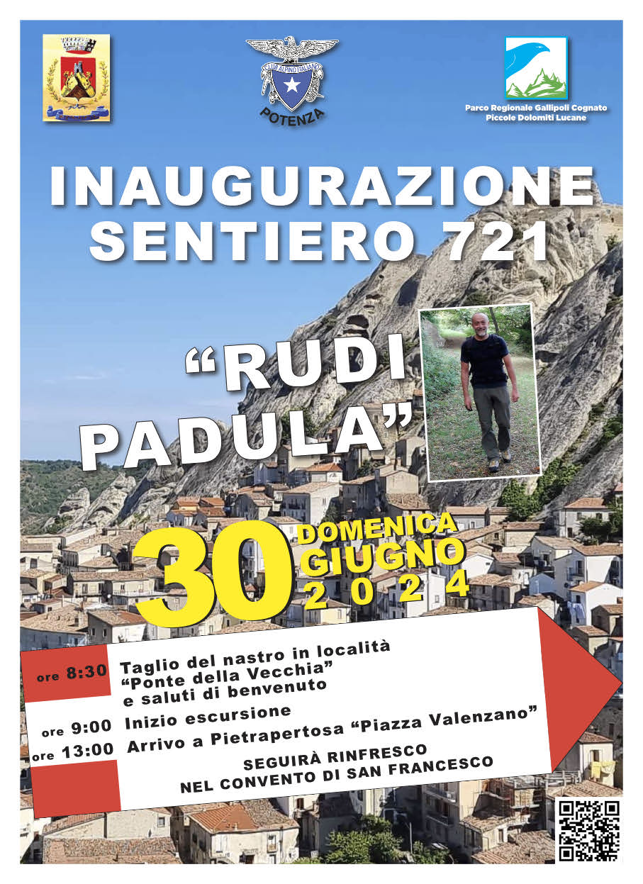 Inaugaurazione Del Sentiero 721 “rudi Padula”_domenica 30 Giugno 2024