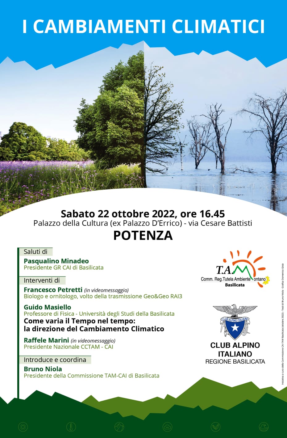 “i Cambiamenti Climatici”_convegno Tam_sabato 22 Ottobre 2022