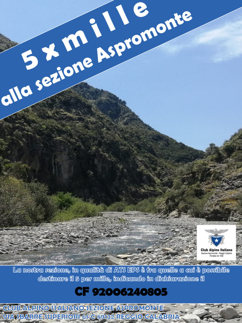 Dona il 5 per mille 1 5permille CAI - CAI Sezione di Reggio Calabria