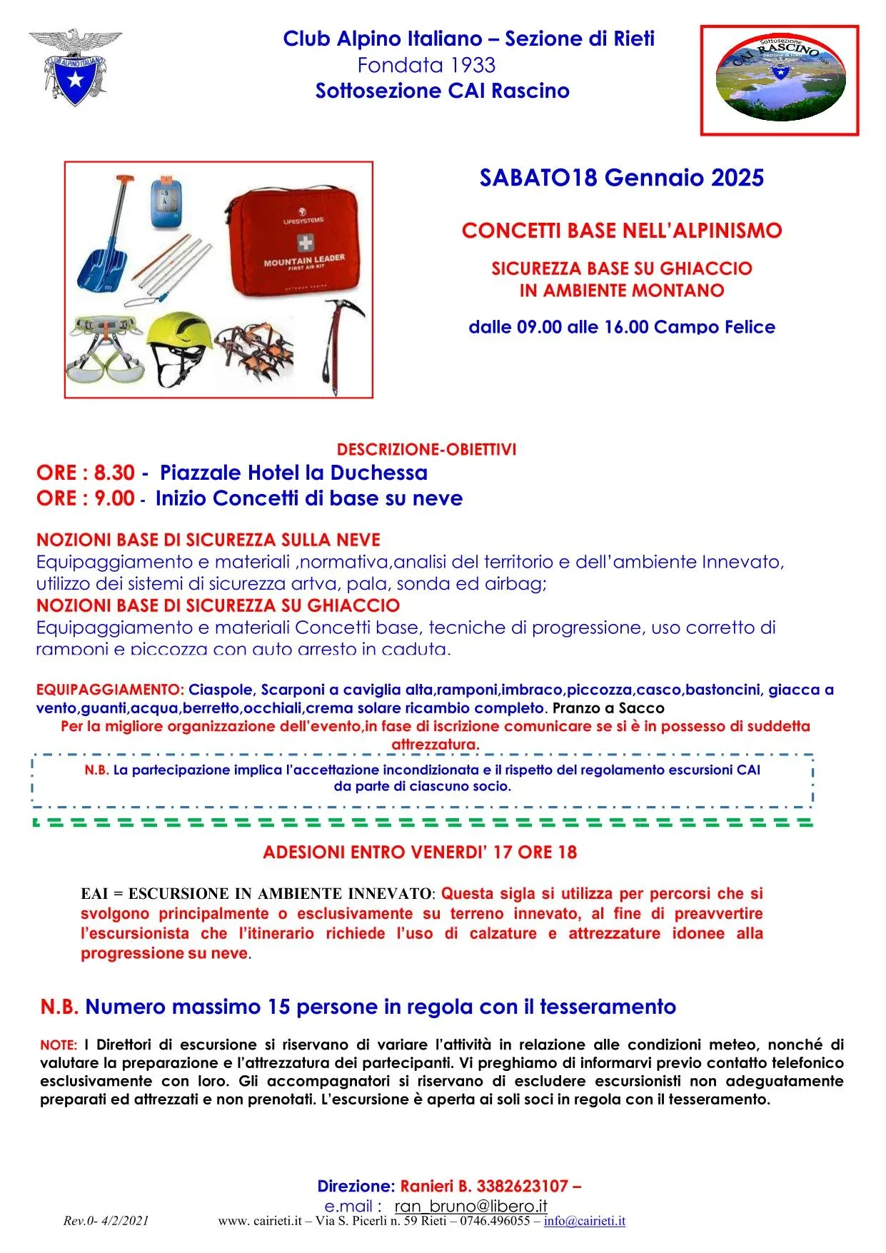 0118 concetti di base su neve page 1 - CAI Sezione di Rieti