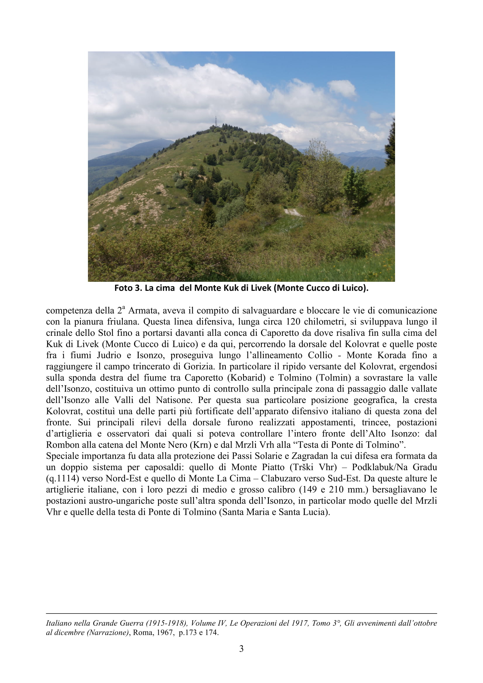 ANELLO DI DRENCHIA NOTA STORICA 3 - CAI Sezione di Val Natisone