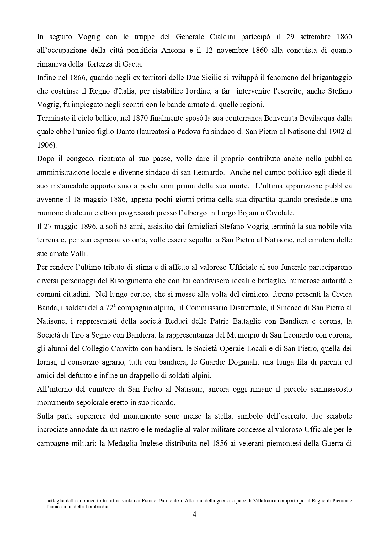 Biografia Maggiore Stefano Vogrig 4 BIOGRAFIA STEFANO VOGRIG NOTA STORICA page 0004 - CAI Sezione di Val Natisone