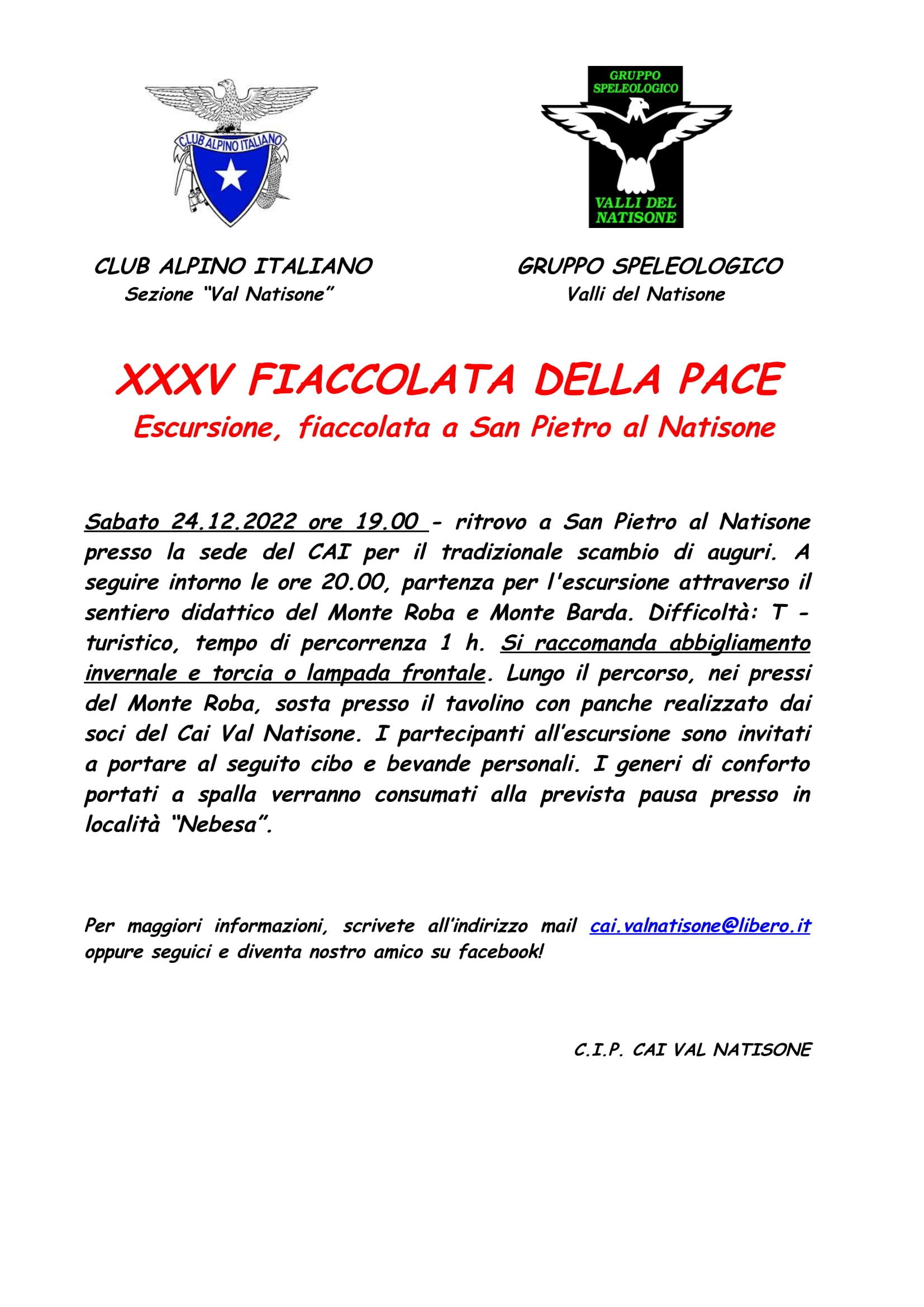 Xxxv Fiaccolata Della Pace