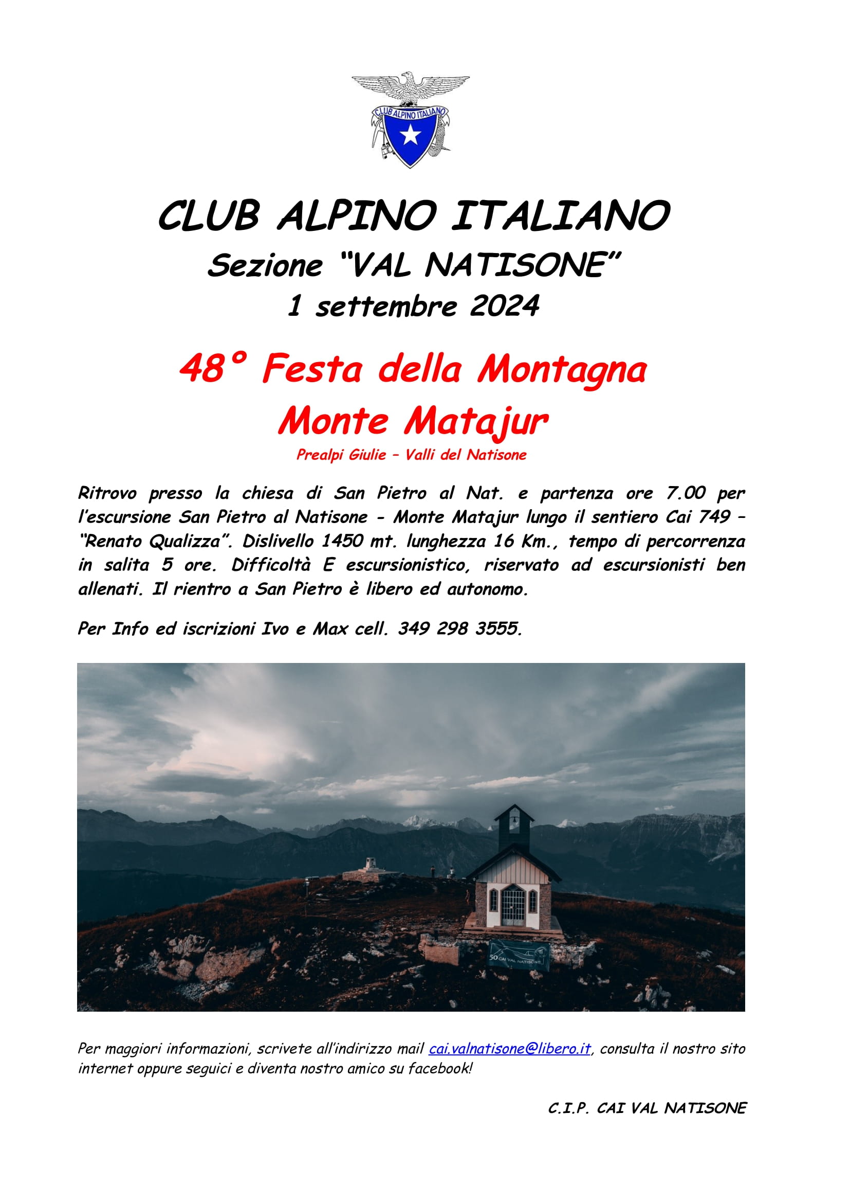 48° Festa Della Montagna Matajur