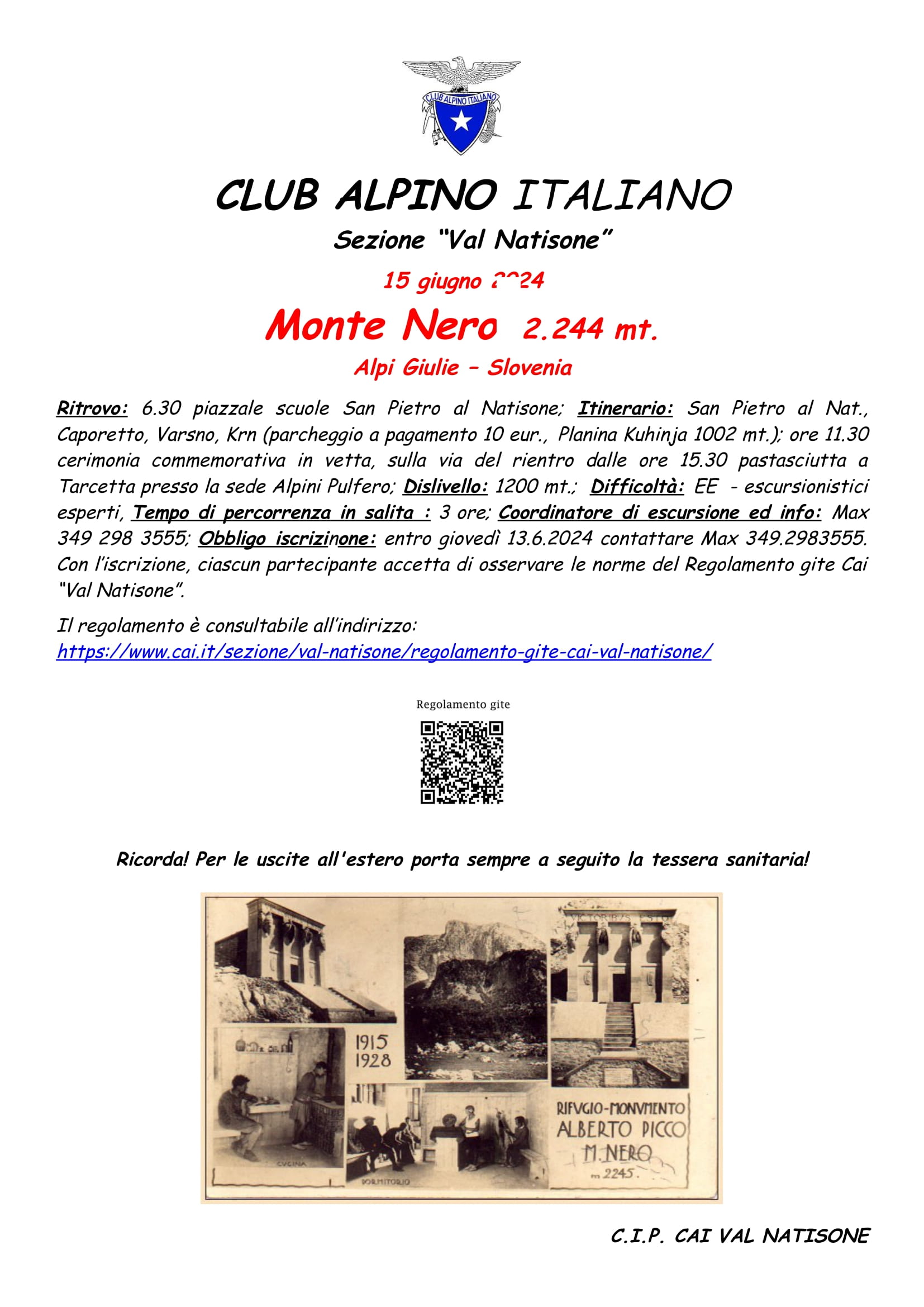 Monte Nero 1 1 - CAI Sezione di Val Natisone