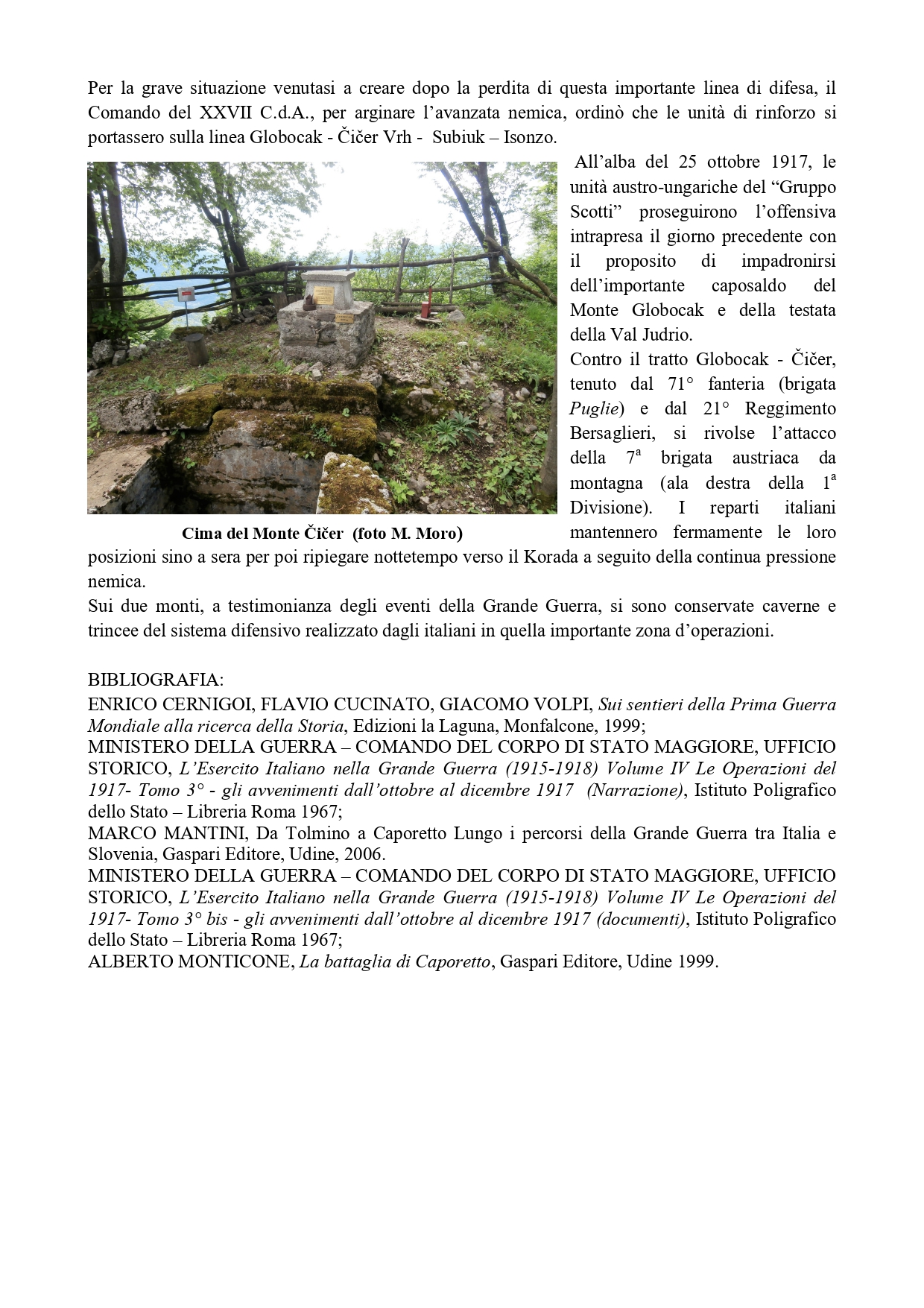 NOTA STORICA CICER GLOBOCAK page 0002 - CAI Sezione di Val Natisone