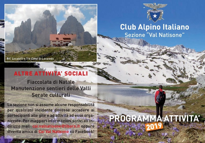 Programmino 2019 fronte 001 2 - CAI Sezione di Val Natisone