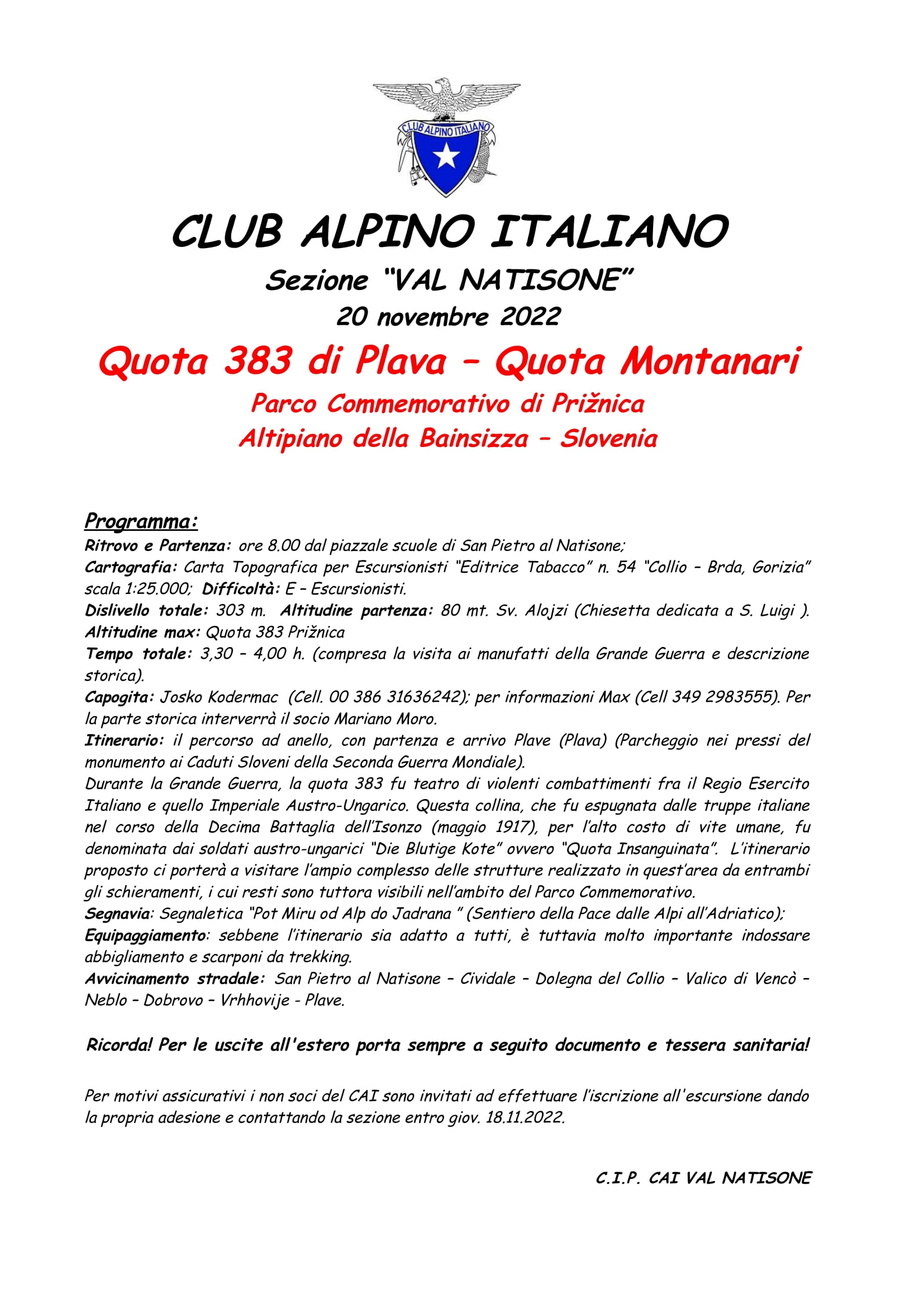 Poggio Montanari – 20 .11.2022