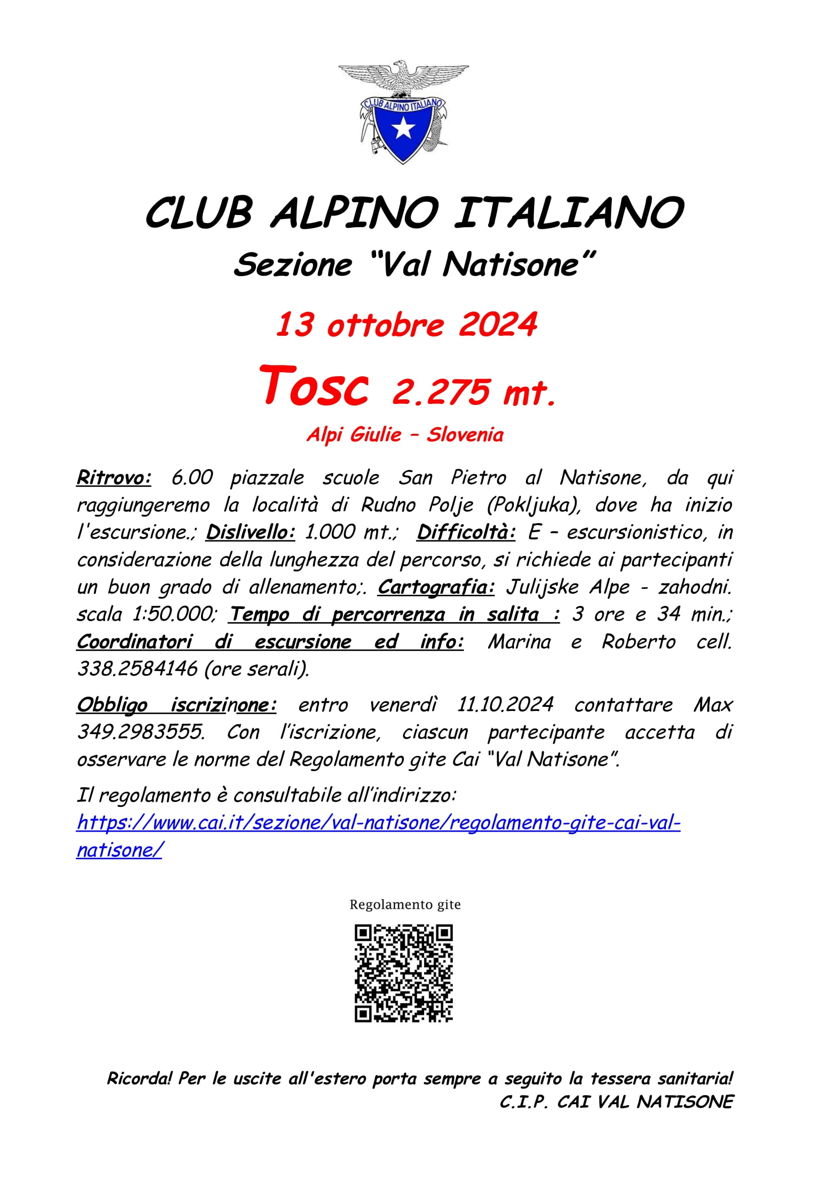 Tosc 2275 Mt. – 13.10.2024