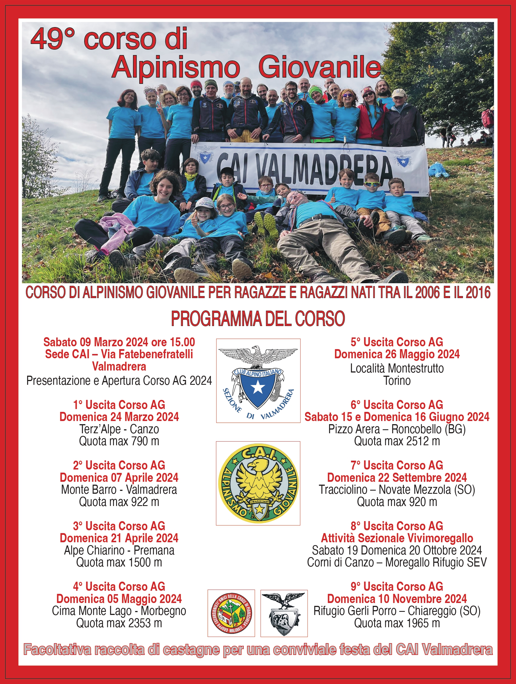 Locandina AG 2024 1 - CAI Sezione di Valmadrera