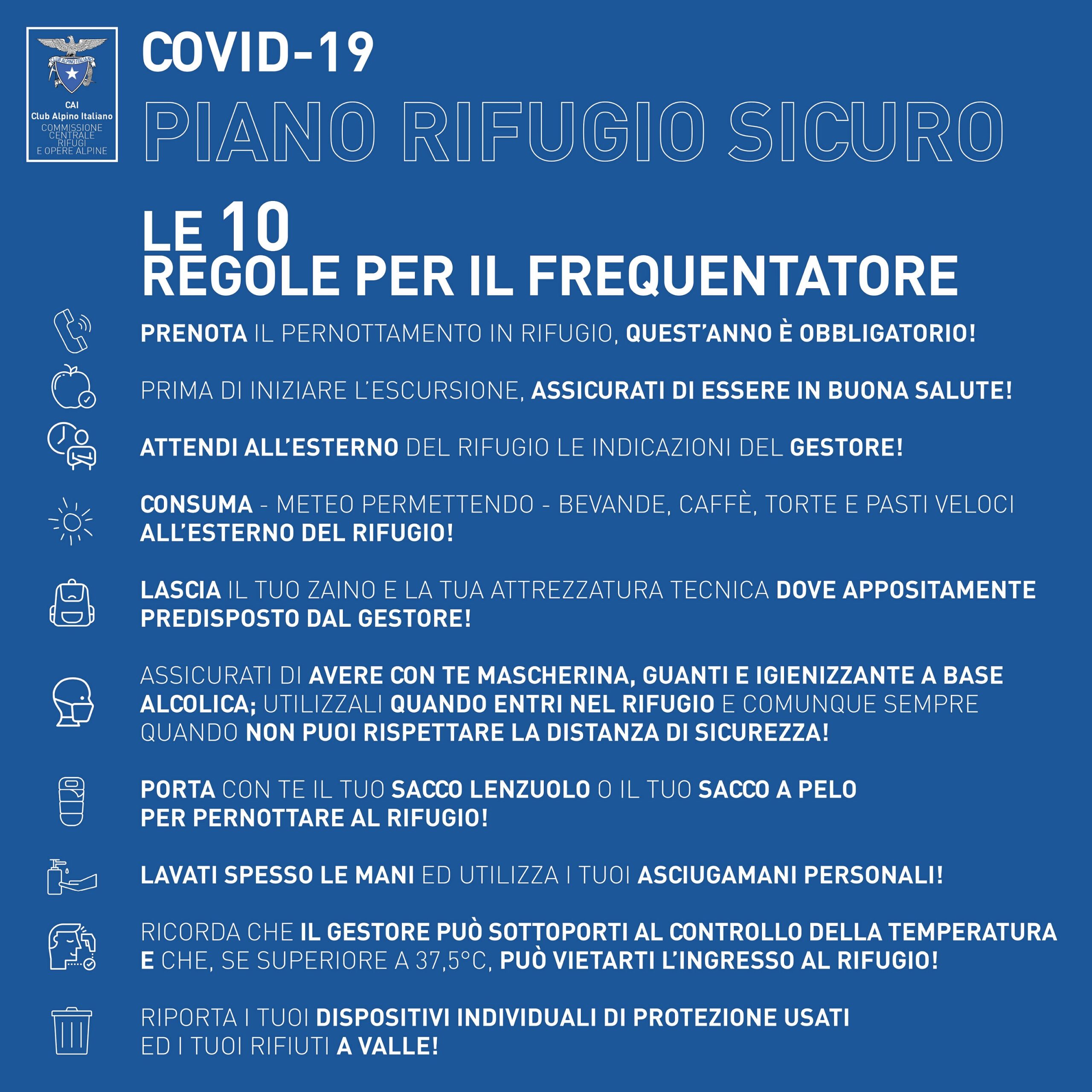 Le Dieci Regole Per Il Frequentatore Di Rifugi