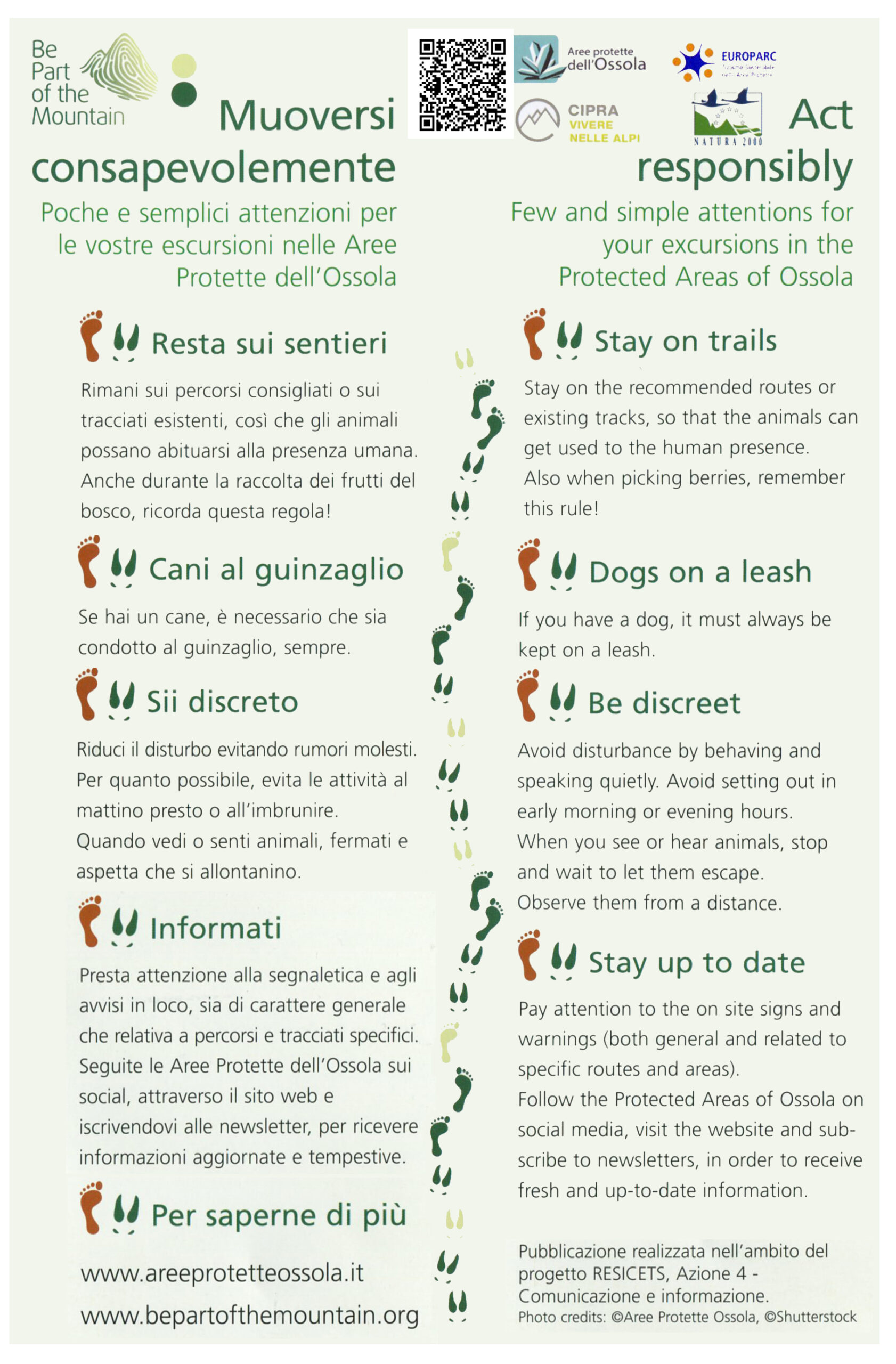 Carta Etica Della Montagna - Cets 2 Regole nel Parco scaled - CAI Sezione di Villadossola