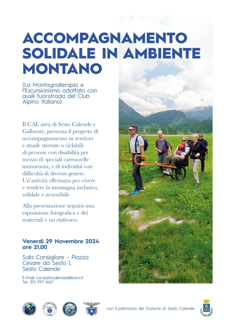 2024 11 19 locandina cai sesto calende - CAI Accompagnamento Solidale